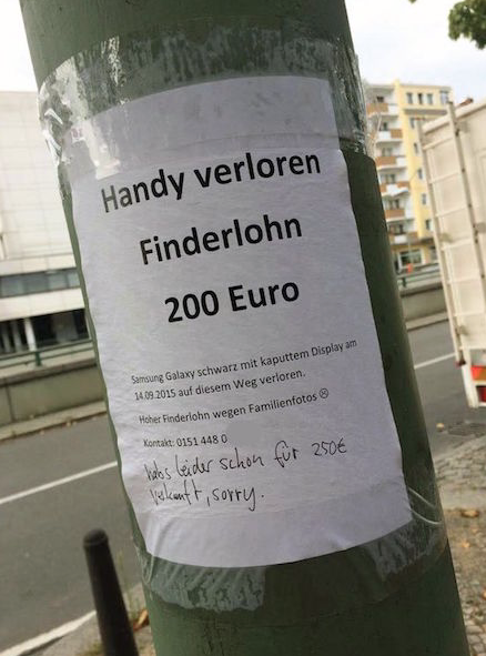 Handy verloren